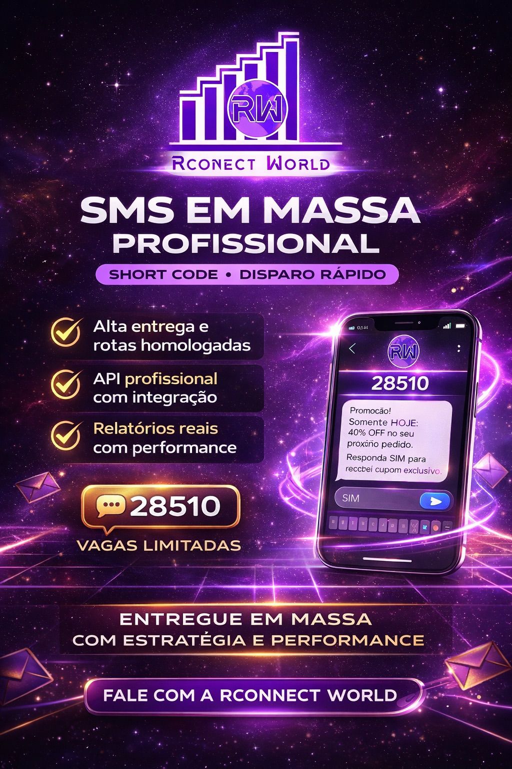 Arte promocional da RCONECT WORLD